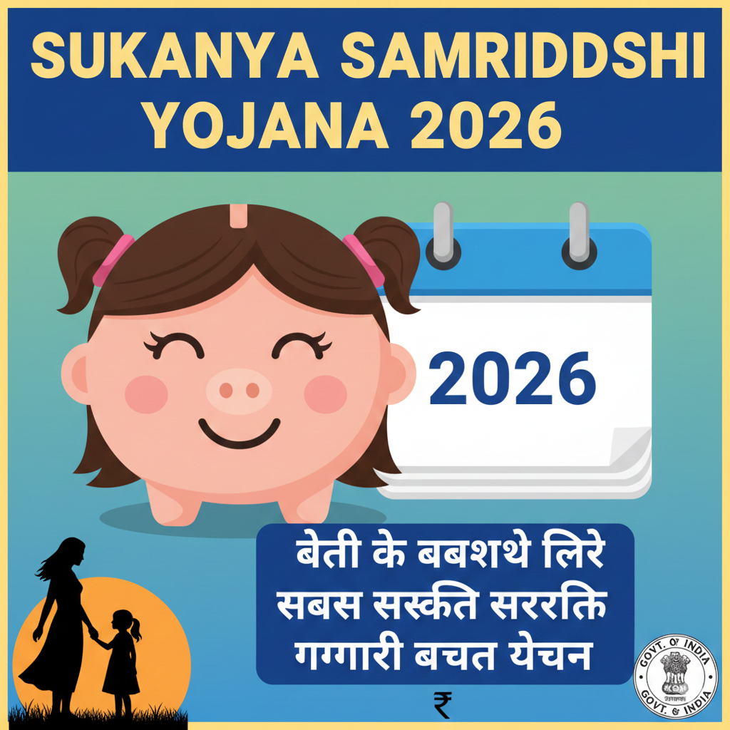 Sukanya Samriddhi Yojana 2026 : बेटी के भविष्य के लिए सबसे सुरक्षित सरकारी बचत योजना