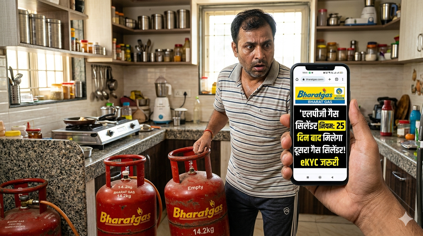 LPG eKYC Online 2026: गैस सिलेंडर धारक पासबुक eKYC कैसे कराएं?