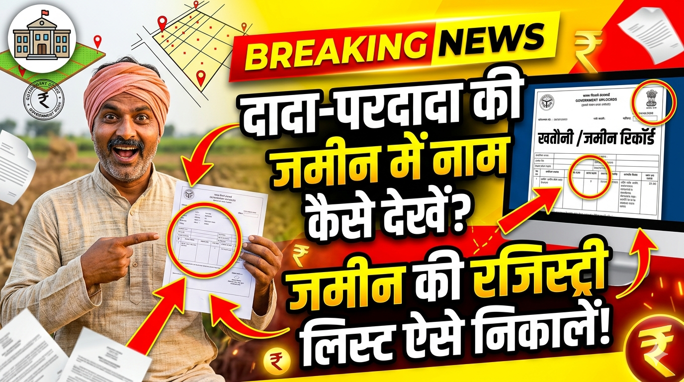 UP Land Records 2026: Dada Pardada Ki Zameen Ka Record Kaise Nikale?