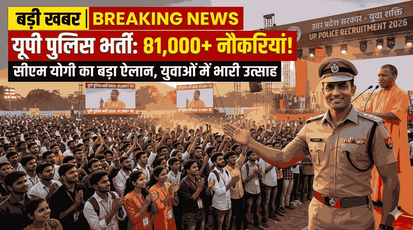 UP Police Bharti 2026: योगी सरकार देगी 81,000 नौकरियां
