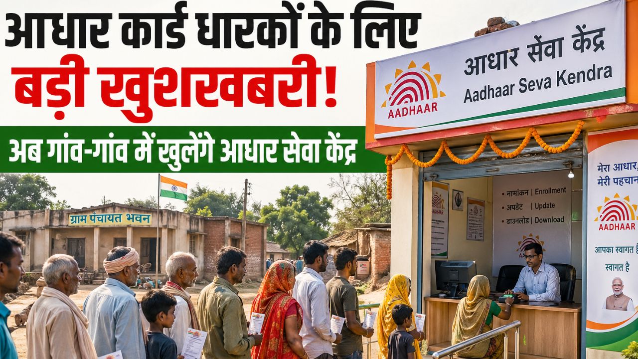 आधार कार्ड धारकों के लिए बड़ी खुशखबरी: अब गांव-गांव में खुलेंगे ‘आधार सेवा केंद्र’